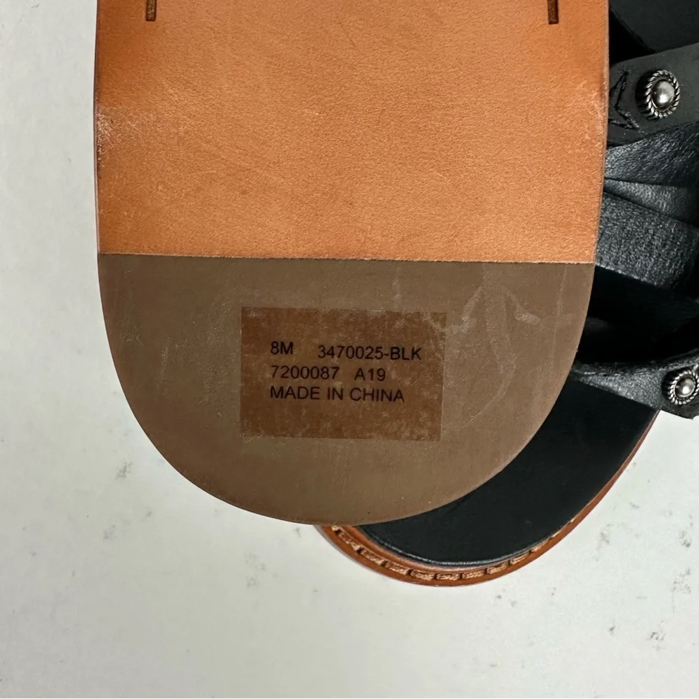 Frye Black and Brown Women's Sandals - Picture 10 of 10